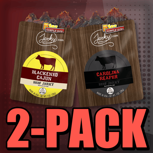 Blackened Cajun & Carolina Reaper 2-Pack by Jerky.com