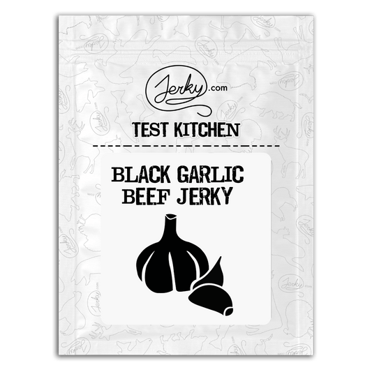 Test Kitchen Batch #45 - Black Garlic Beef Jerky 2oz by Jerky.com