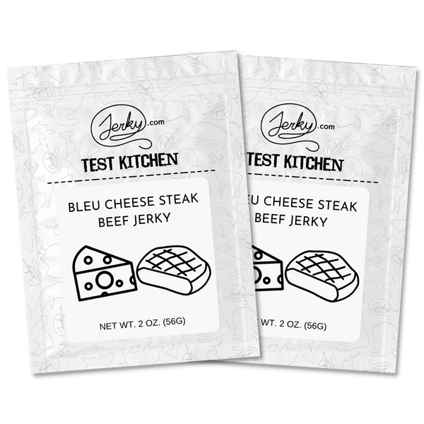 Test Kitchen Batch 33 Bleu Cheese Steak Beef Jerky 2Pack