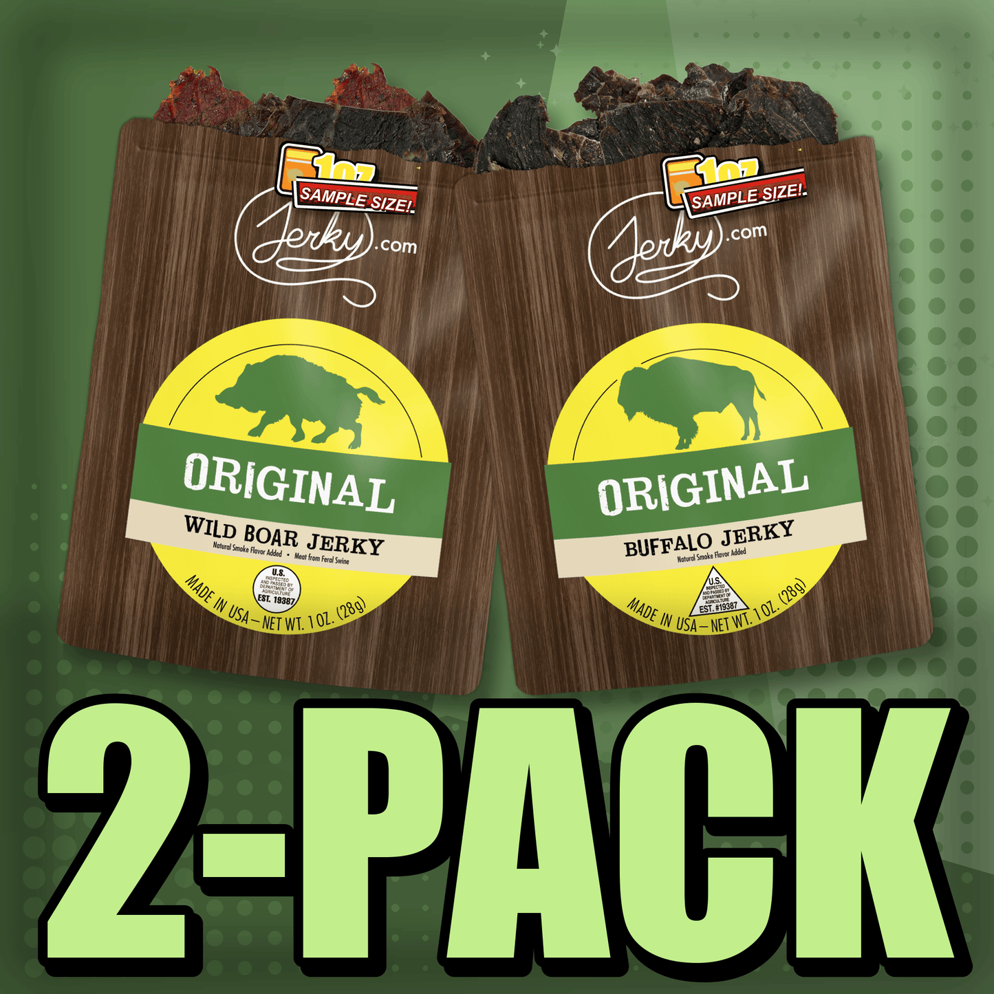 Original Boar & Original Buffalo 2-Pack by Jerky.com