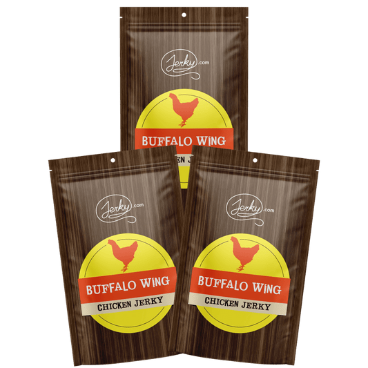 Buffalo Wing Flavored Chicken Jerky 3-Pack by Jerky.com