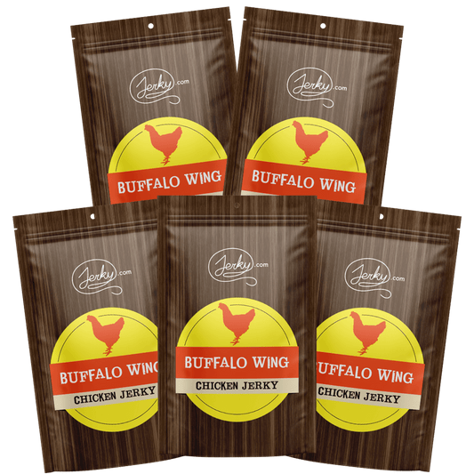 Buffalo Wing Flavored Chicken Jerky 5-Pack by Jerky.com