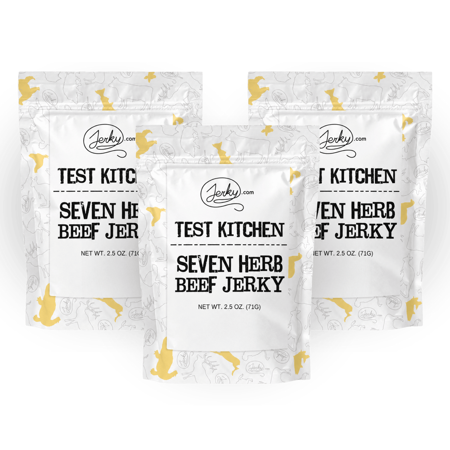 Seven Herbs Beef Jerky - Limited Edition Test Kitchen Jerky - 3-Pack by Jerky.com