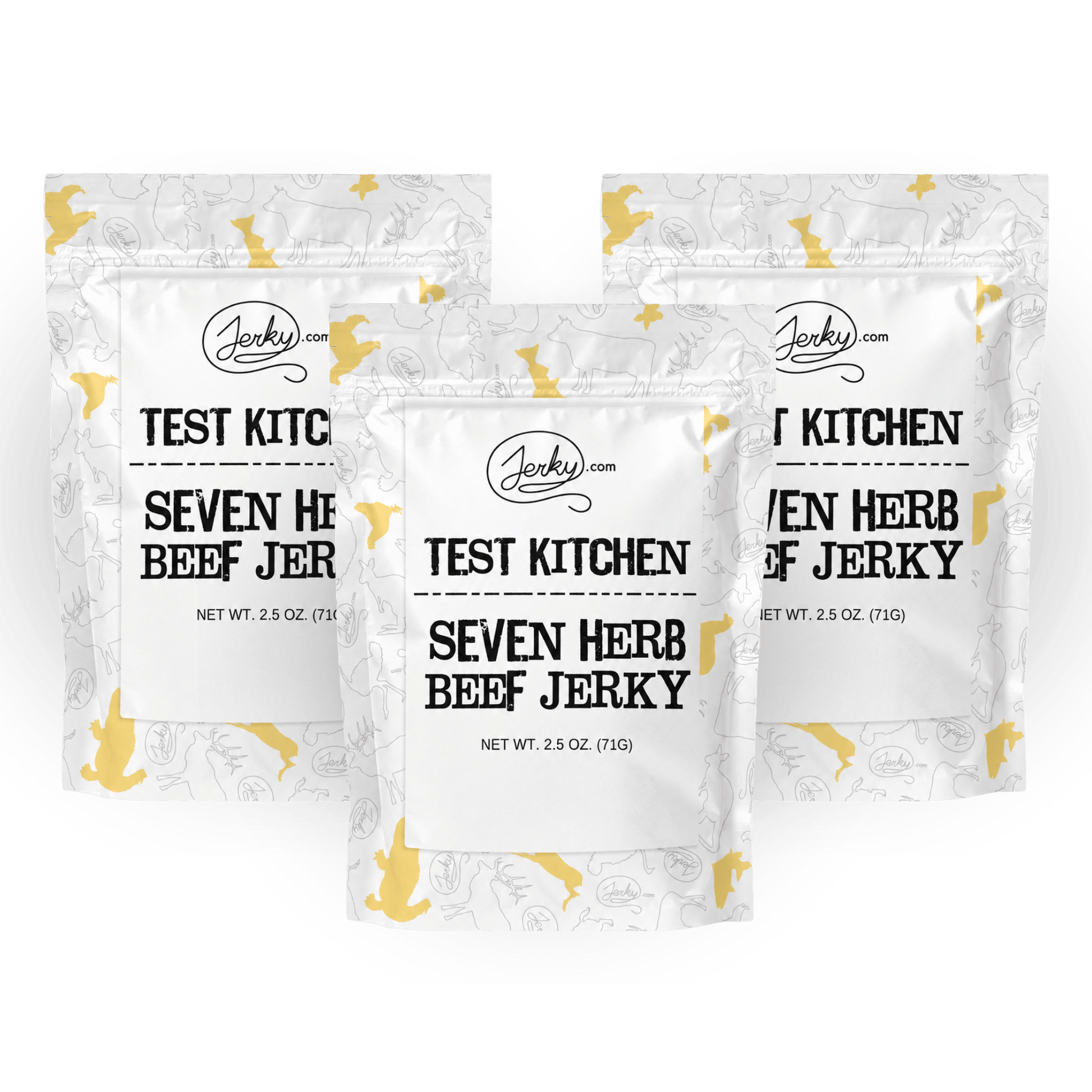 Seven Herbs Beef Jerky - Limited Edition Test Kitchen Jerky - 3-Pack by Jerky.com