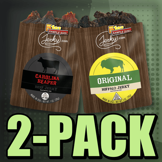 Carolina Reaper & Original Buffalo 2-Pack by Jerky.com