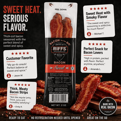 4 pc. Bacon Snack Pack by Jerky.com