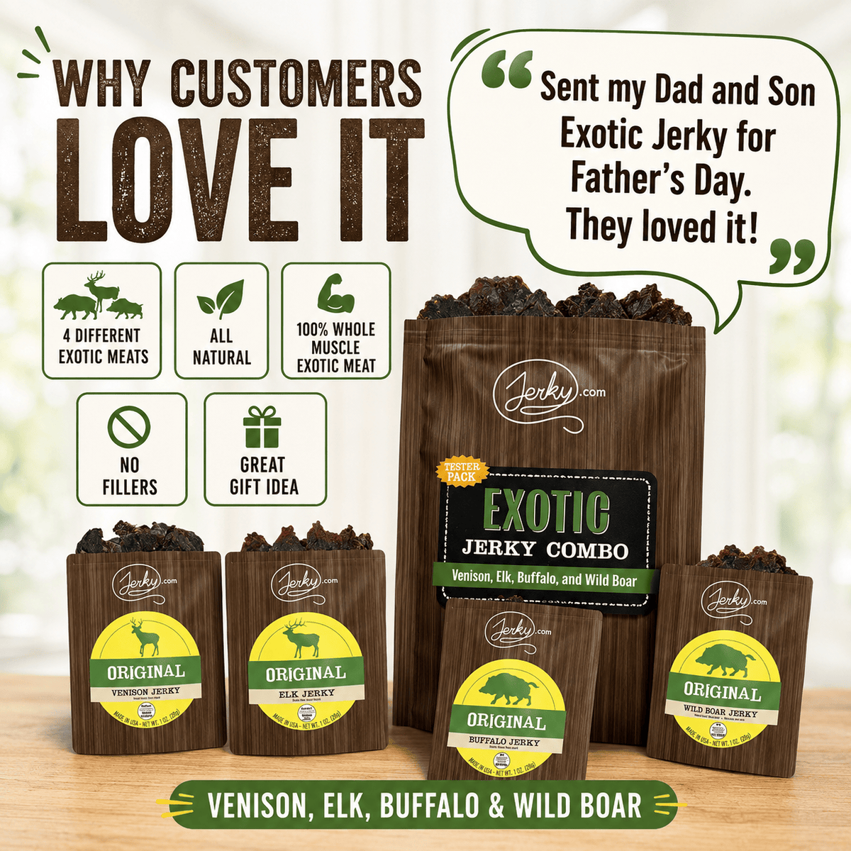 Exotic Jerky Sampler Pack by Jerky.com