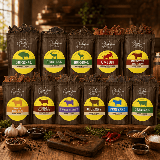11 pc. Beef and Exotic Mega Jerky Bundle by Jerky.com