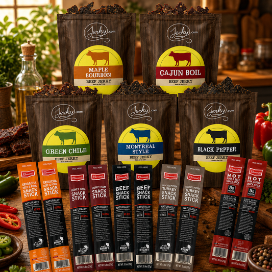 15 pc. Meat Snacks Party Bundle by Jerky.com