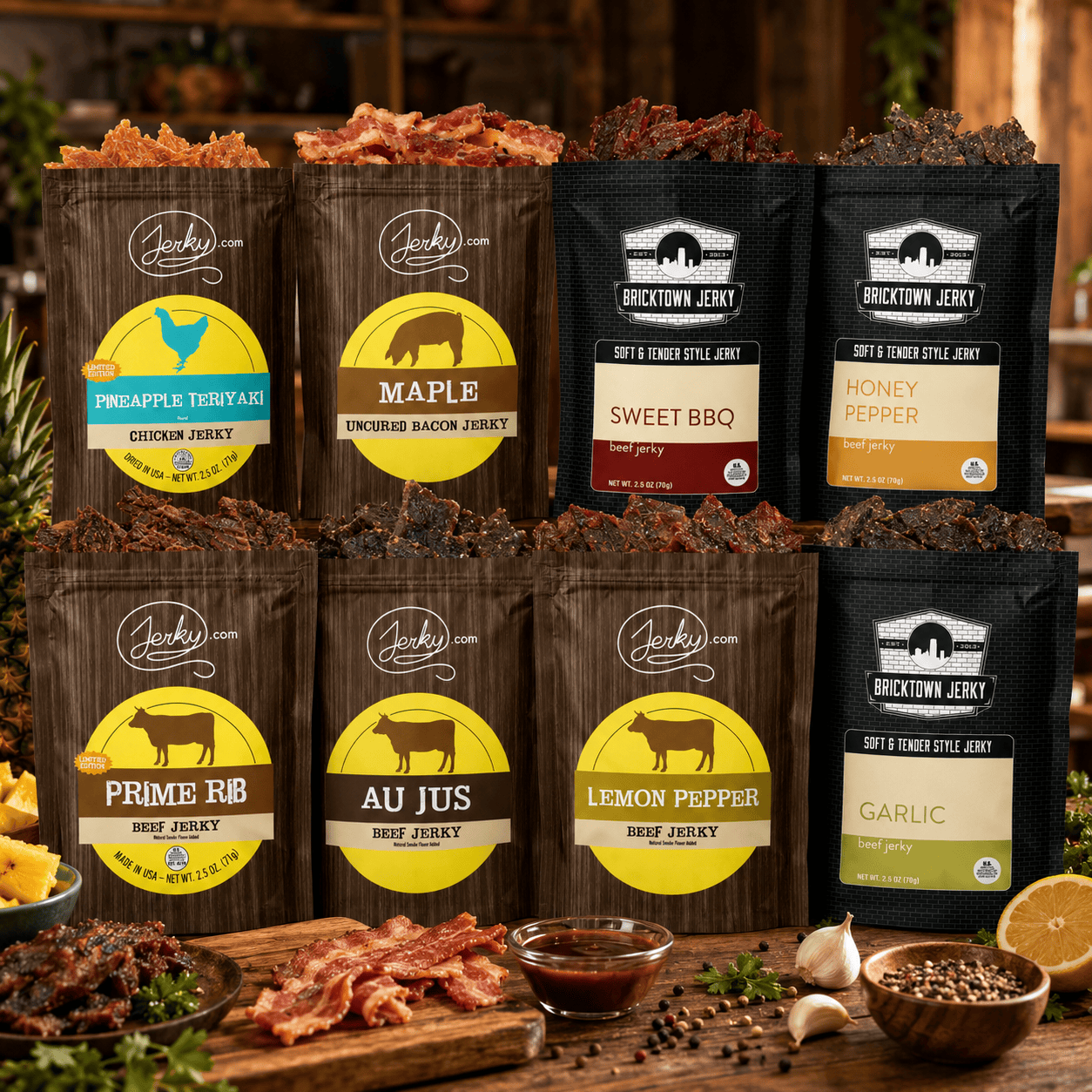 8 pc. Staff Favorites Jerky Bundle by Jerky.com