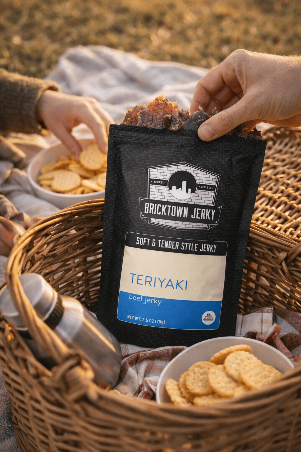 Soft and Tender Style Beef Jerky - Teriyaki by Bricktown Jerky