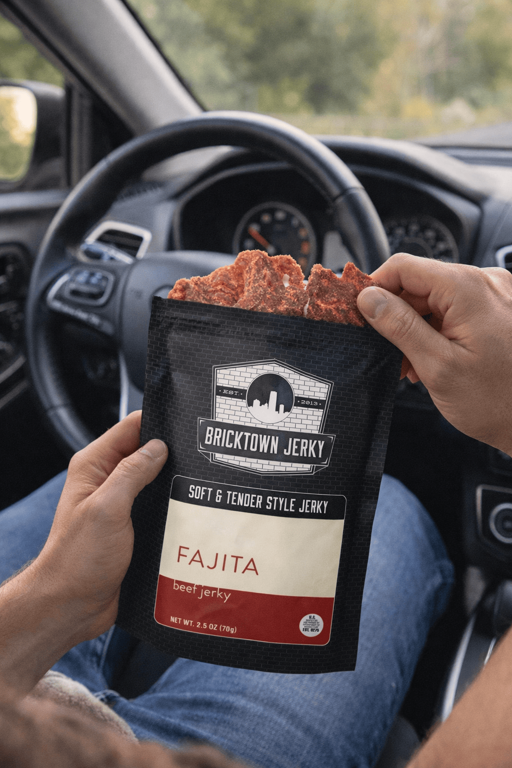 Soft and Tender Style Beef Jerky - Fajita by Bricktown Jerky