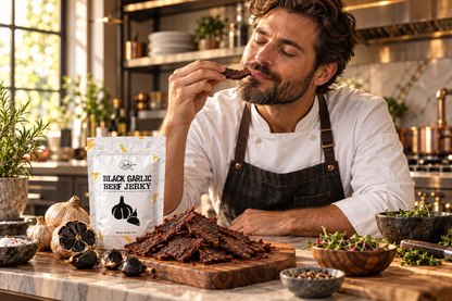 Limited Edition Black Garlic Beef Jerky - 2.5 oz by Jerky.com