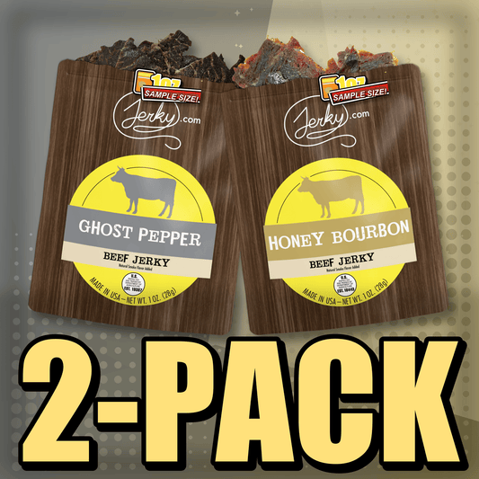 Ghost Pepper & Honey Bourbon Flavored Jerky 2-Pack by Jerky.com