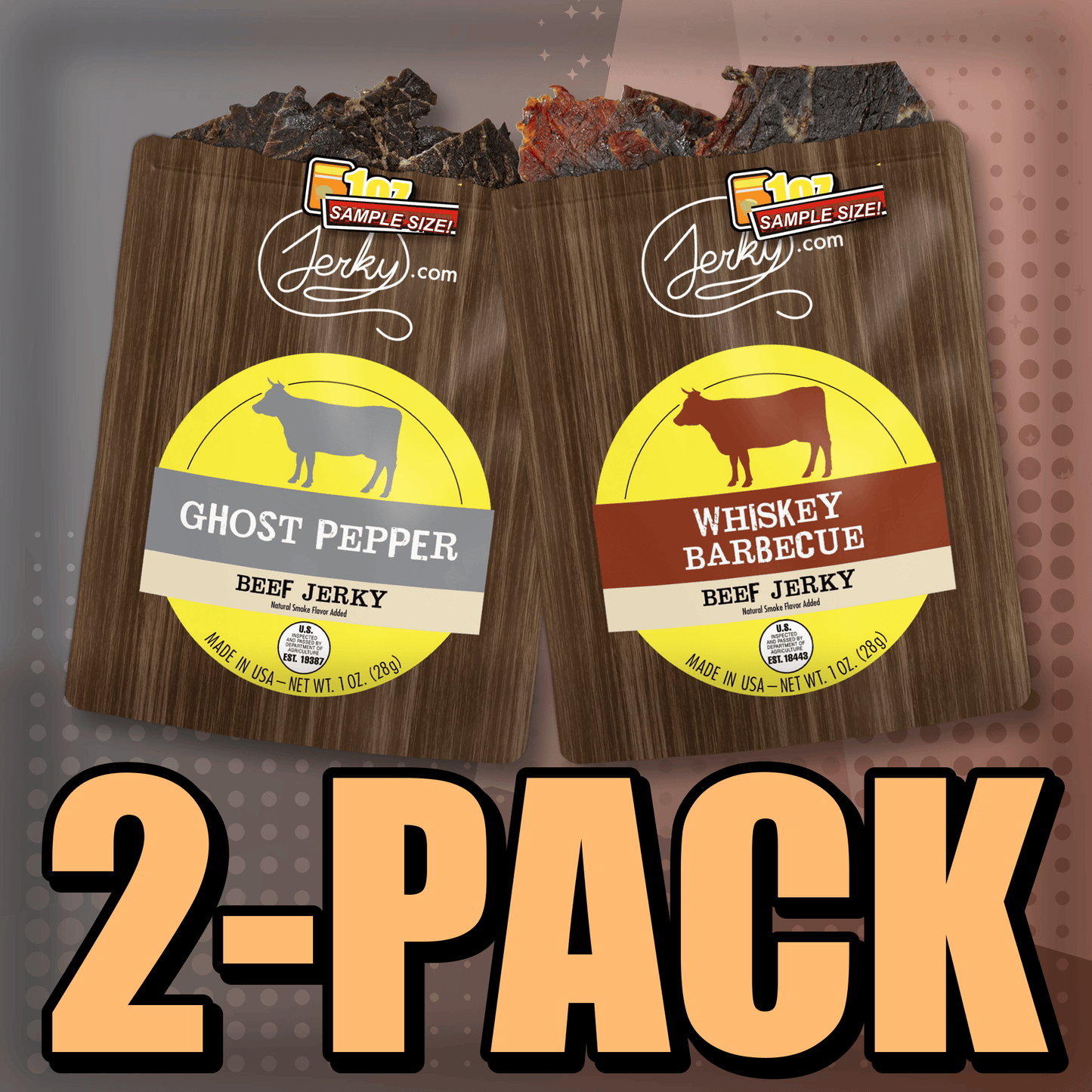 Ghost Pepper & Whiskey BBQ 2-Pack by Jerky.com
