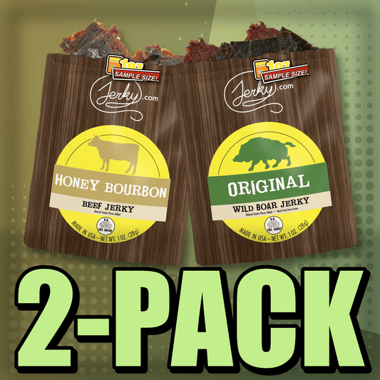 Honey Bourbon & Original Boar 2-Pack by Jerky.com