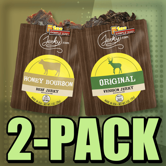 Honey Bourbon & Original Venison 2-Pack by Jerky.com