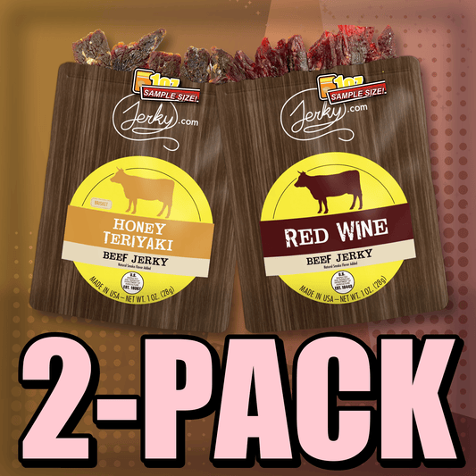 Honey Teriyaki & Red Wine 2-Pack by Jerky.com