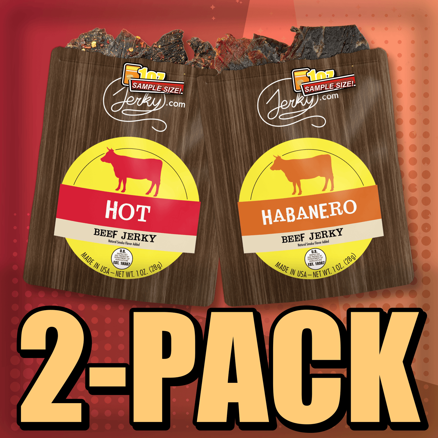 Hot & Habanero 2-Pack by Jerky.com