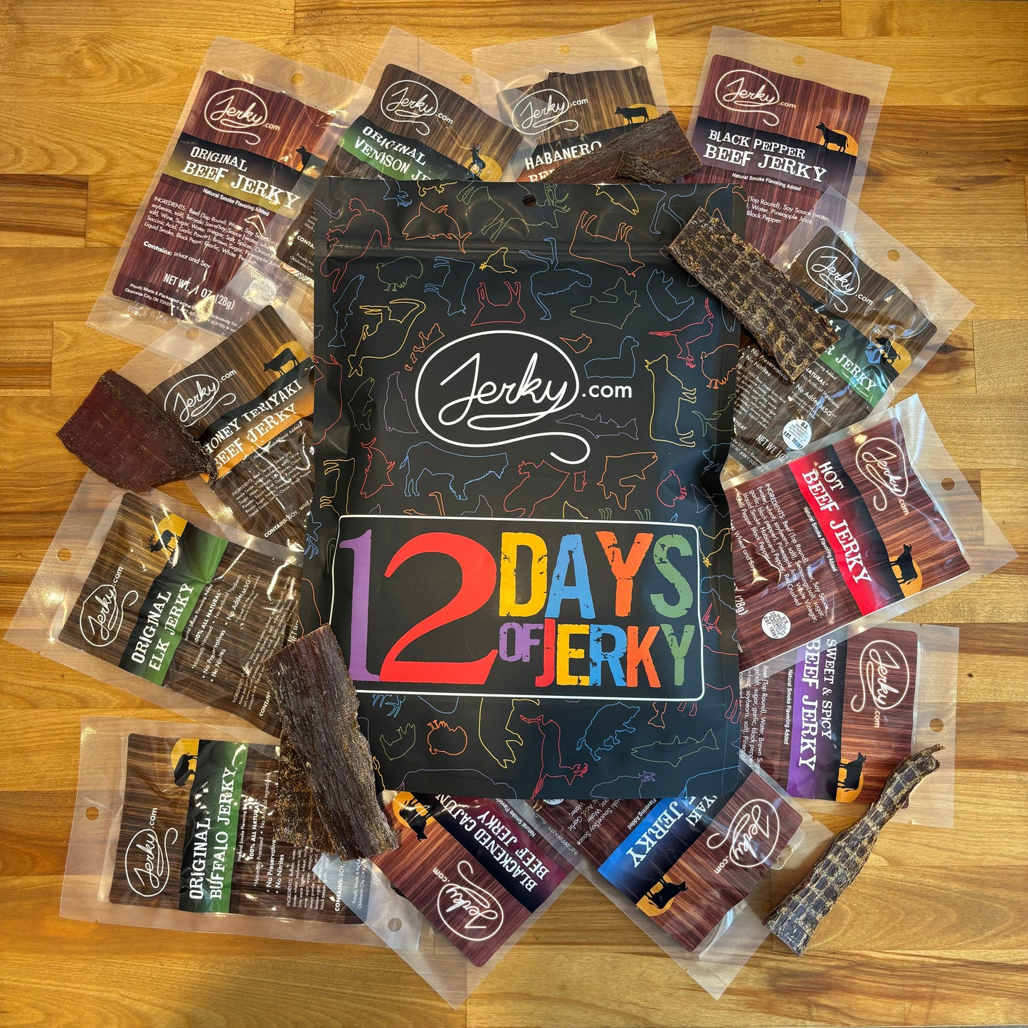The 12 Days of Jerky Gift Package by Jerky.com