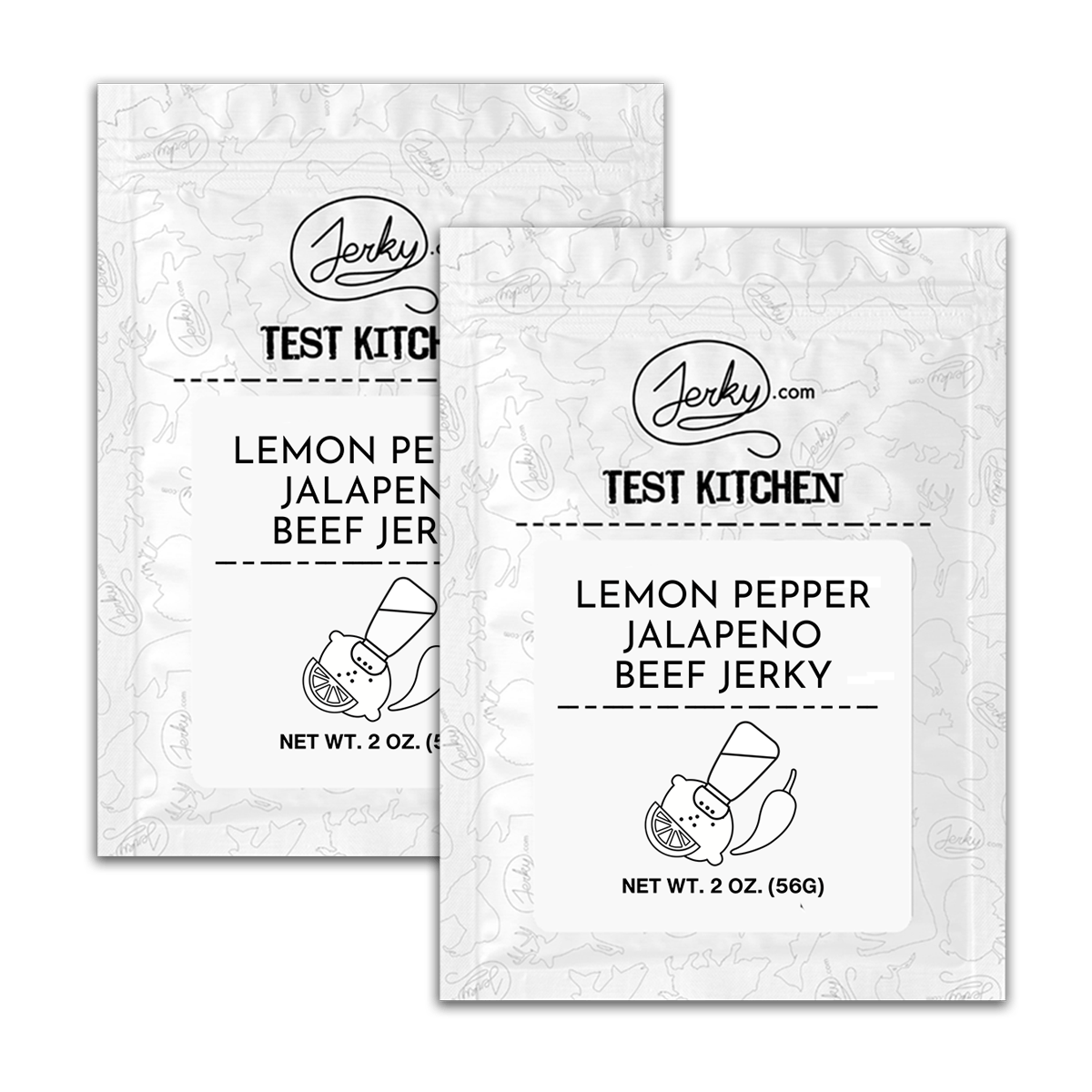 Test Kitchen Batch #48 - Lemon Pepper Jalapeno Beef Jerky 2-Pack by Jerky.com