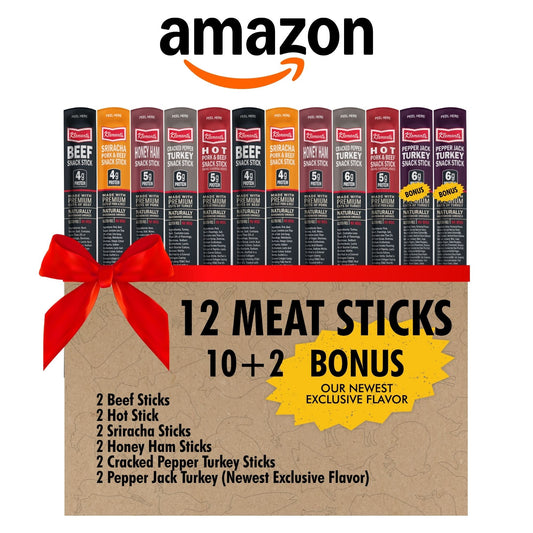 Meat Stick Variety Packs - 12 Pack (Buy with Prime) by Jerky.com