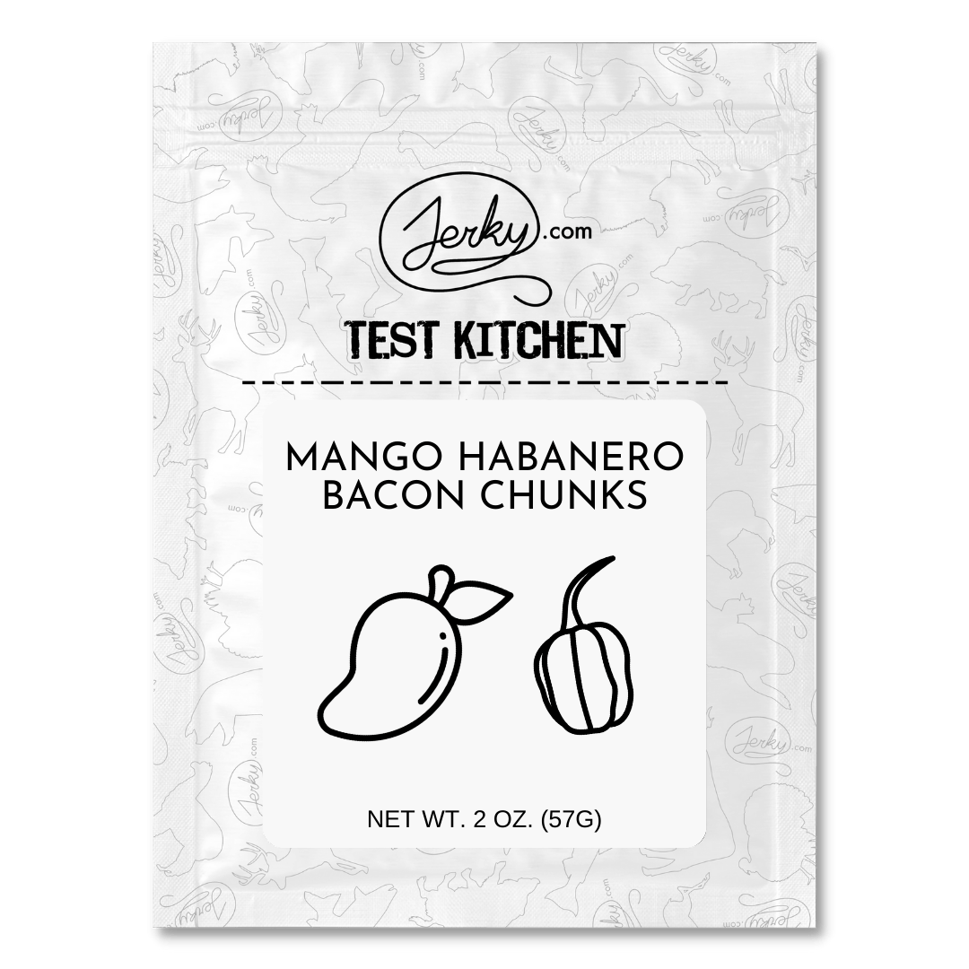 Test Kitchen - Mango Habanero Bacon Chunks by Jerky.com