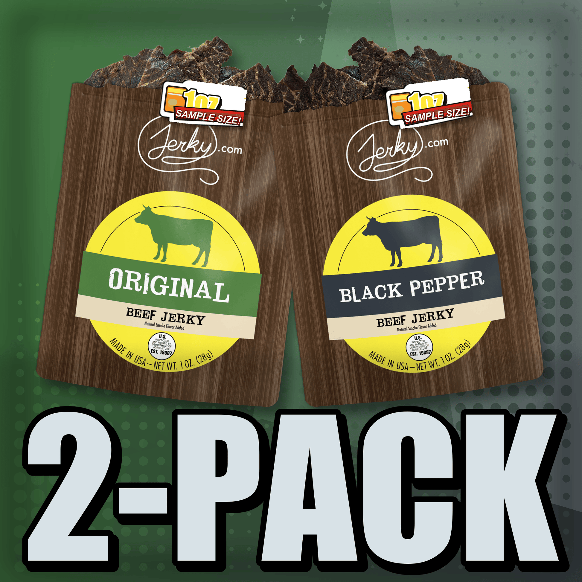 Original & Black Pepper 2-Pack by Jerky.com