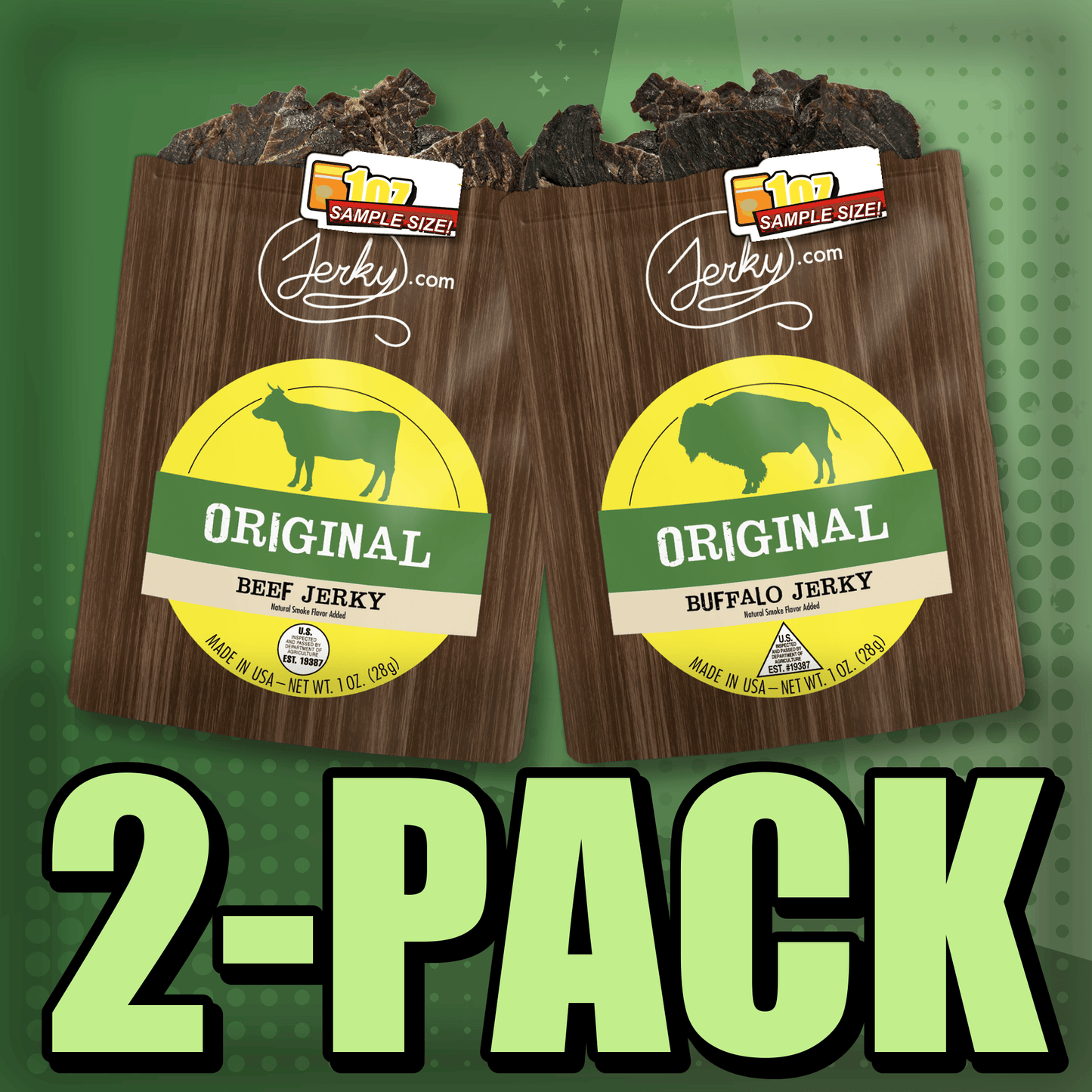 Original & Buffalo 2-Pack by Jerky.com
