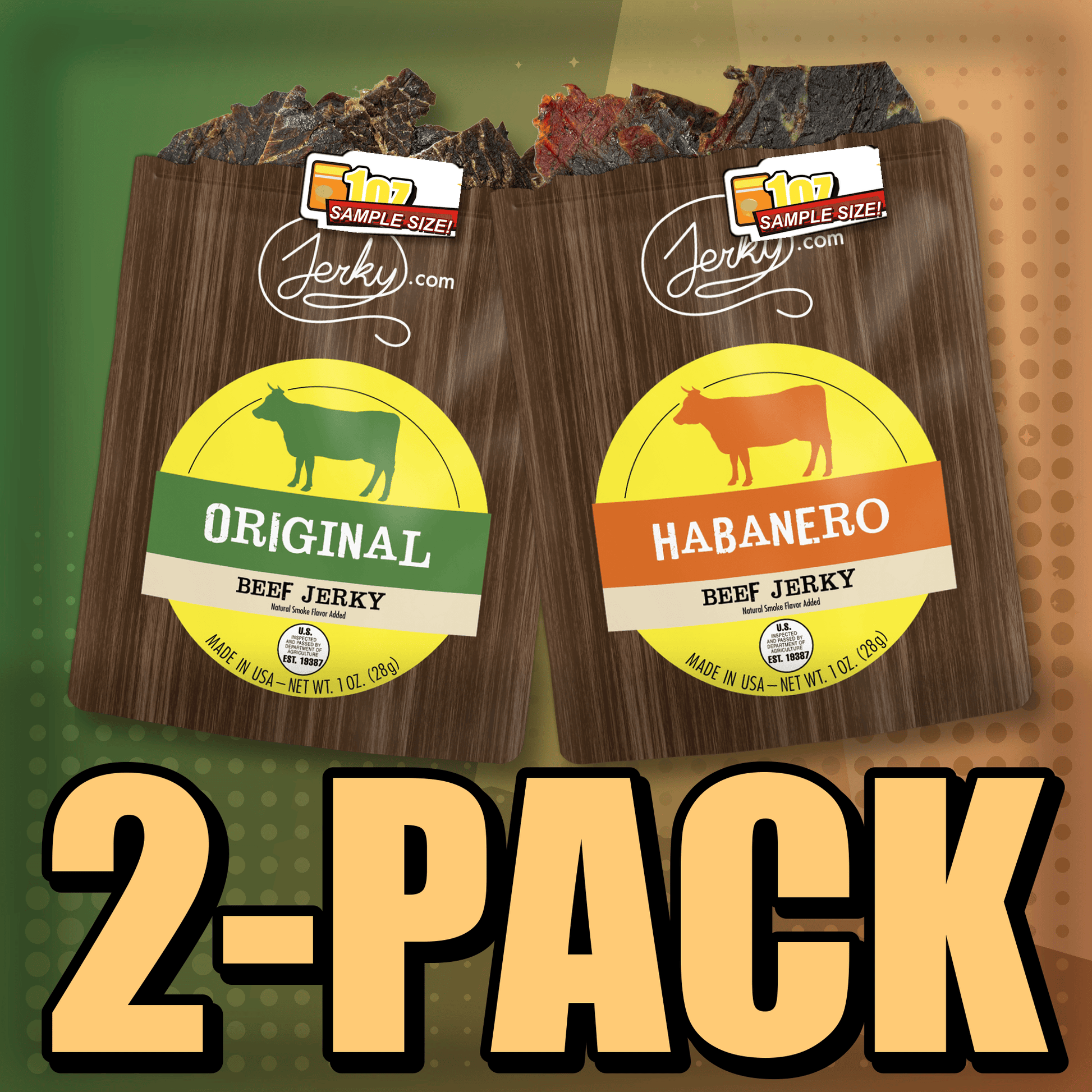 Original & Habanero 2-Pack by Jerky.com