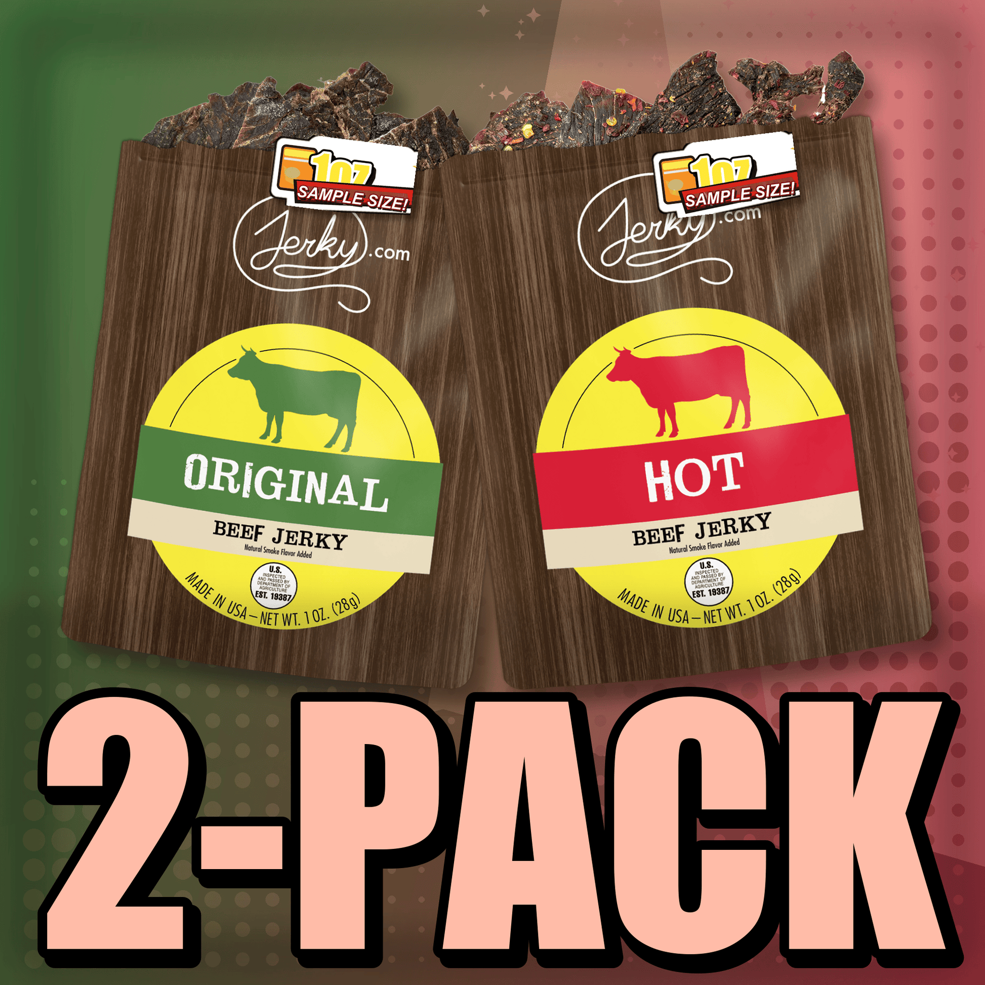 Original & Hot 2-Pack by Jerky.com