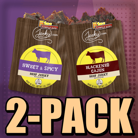 Sweet & Spicy & Blackened Cajun 2-Pack by Jerky.com