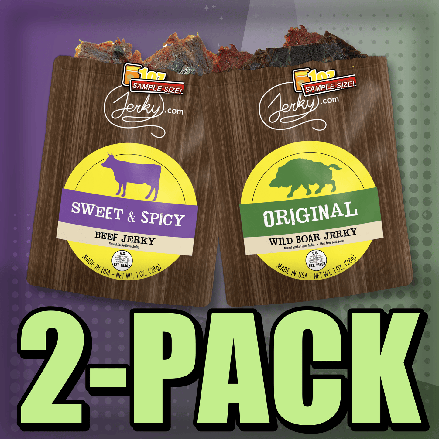 Sweet & Spicy & Original Boar 2-Pack by Jerky.com
