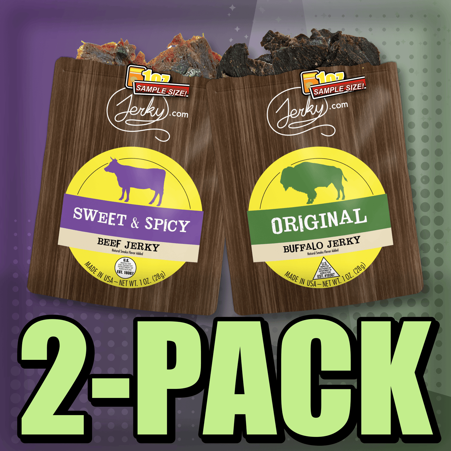 Sweet & Spicy & Original Buffalo 2-Pack by Jerky.com