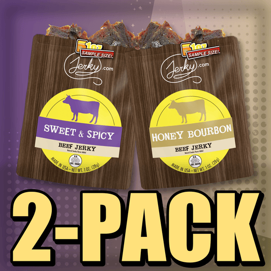 Sweet & Spicy & Honey Bourbon 2-Pack by Jerky.com