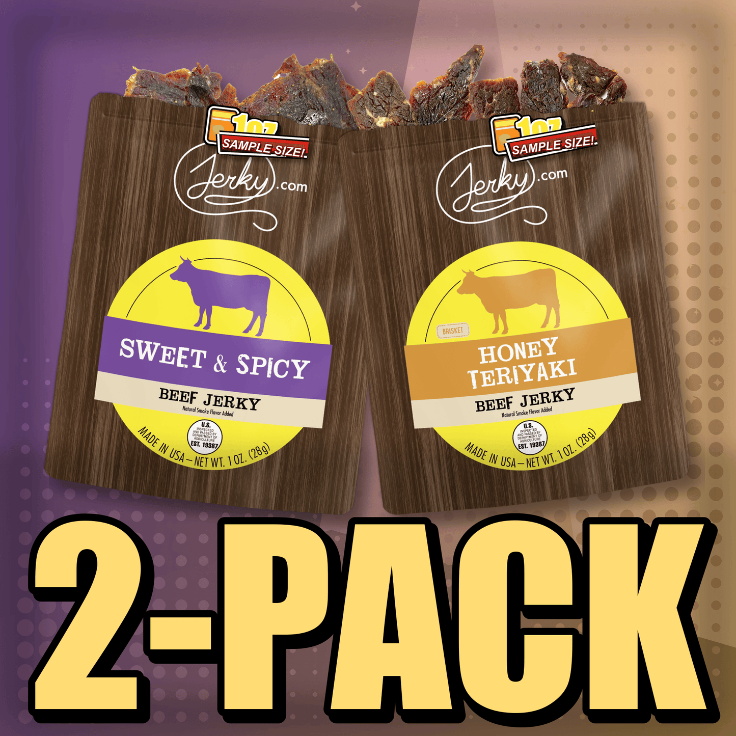 Sweet & Spicy & Honey Teriyaki 2-Pack by Jerky.com