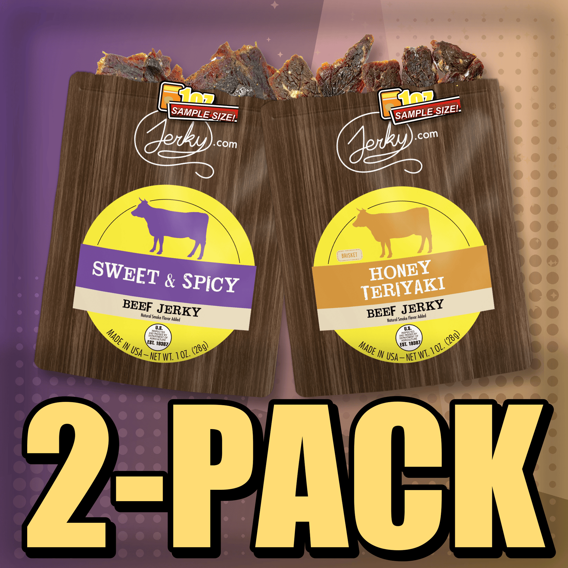 Sweet & Spicy & Honey Teriyaki 2-Pack by Jerky.com