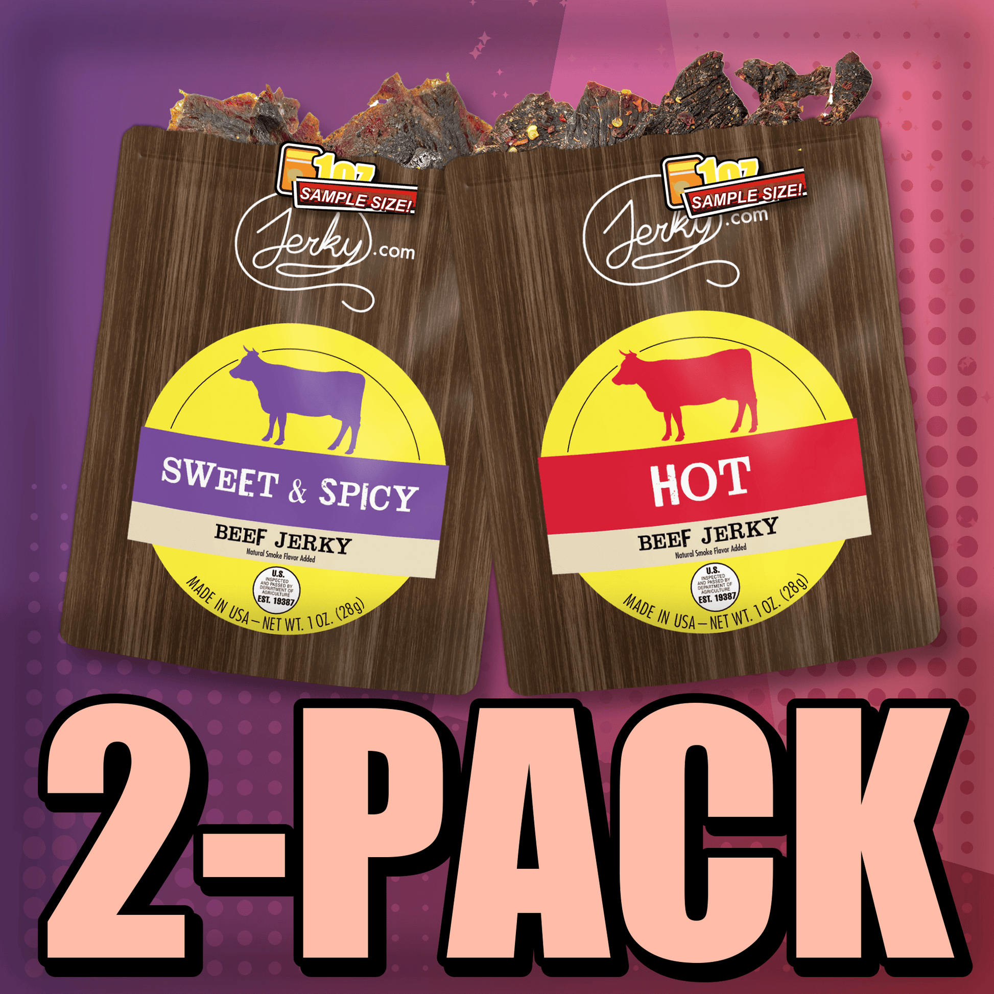 Sweet & Spicy & Hot 2-Pack by Jerky.com