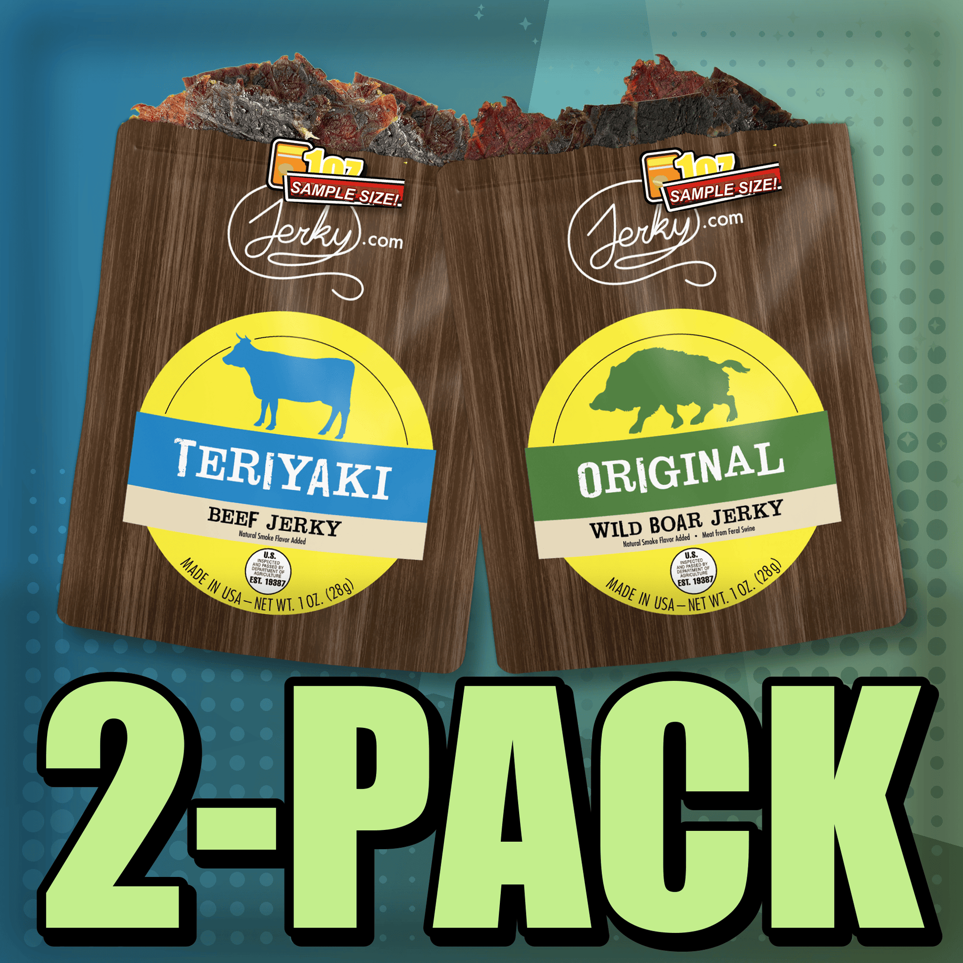 Teriyaki & Boar 2-Pack by Jerky.com