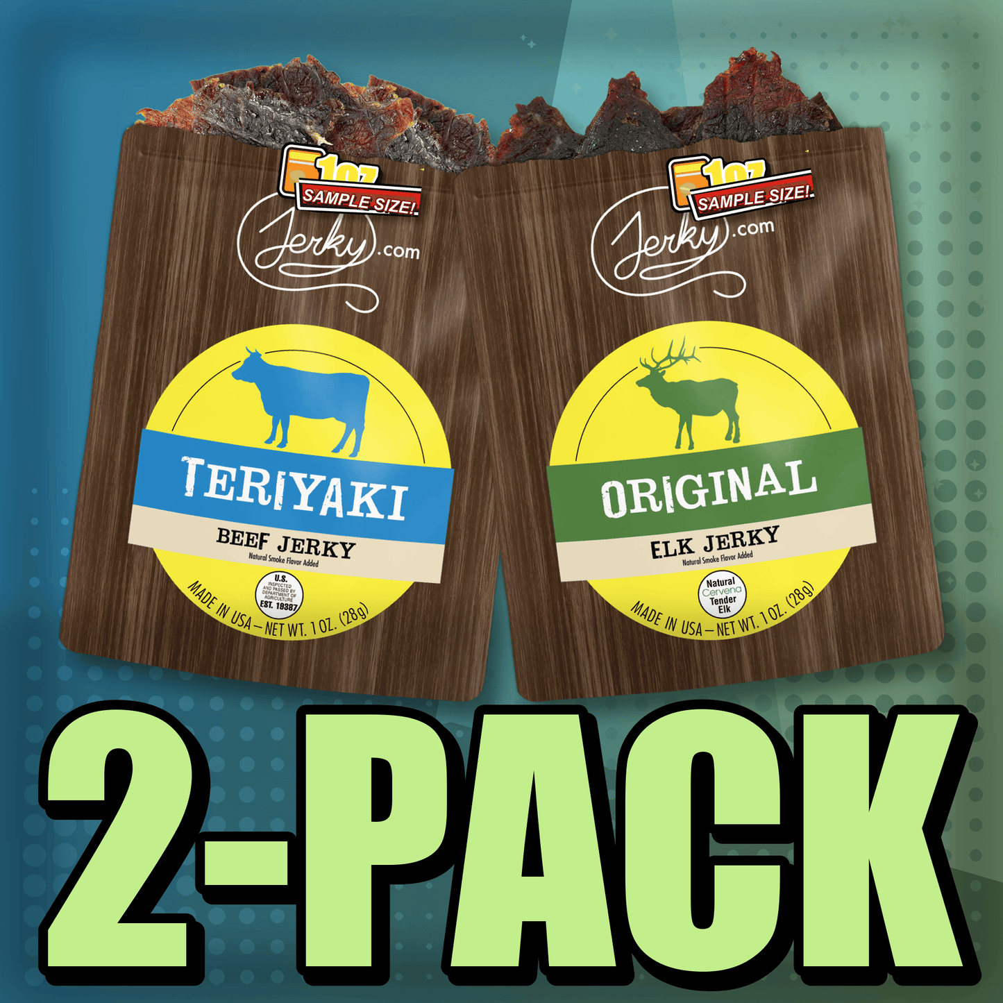 Teriyaki & Elk 2-Pack by Jerky.com
