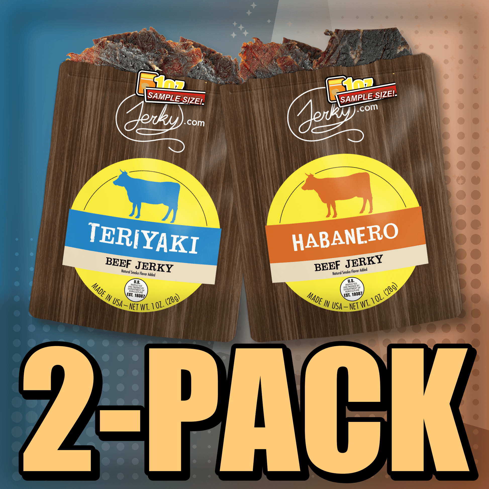 Teriyaki & Habanero 2-Pack by Jerky.com