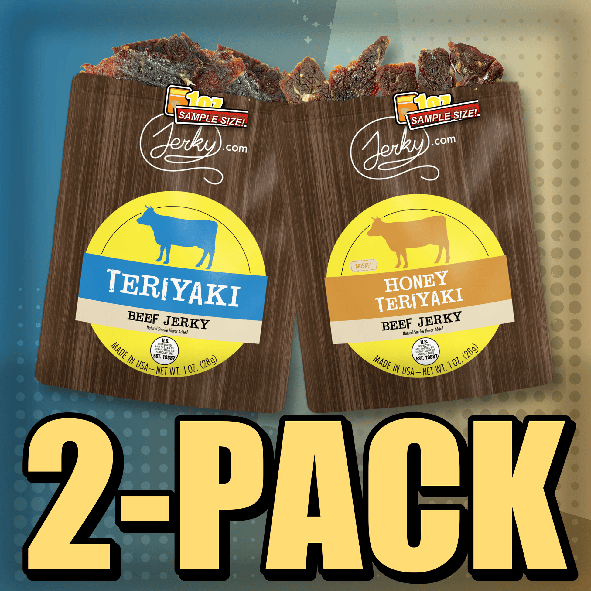 Teriyaki & Honey Teriyaki 2-Pack by Jerky.com