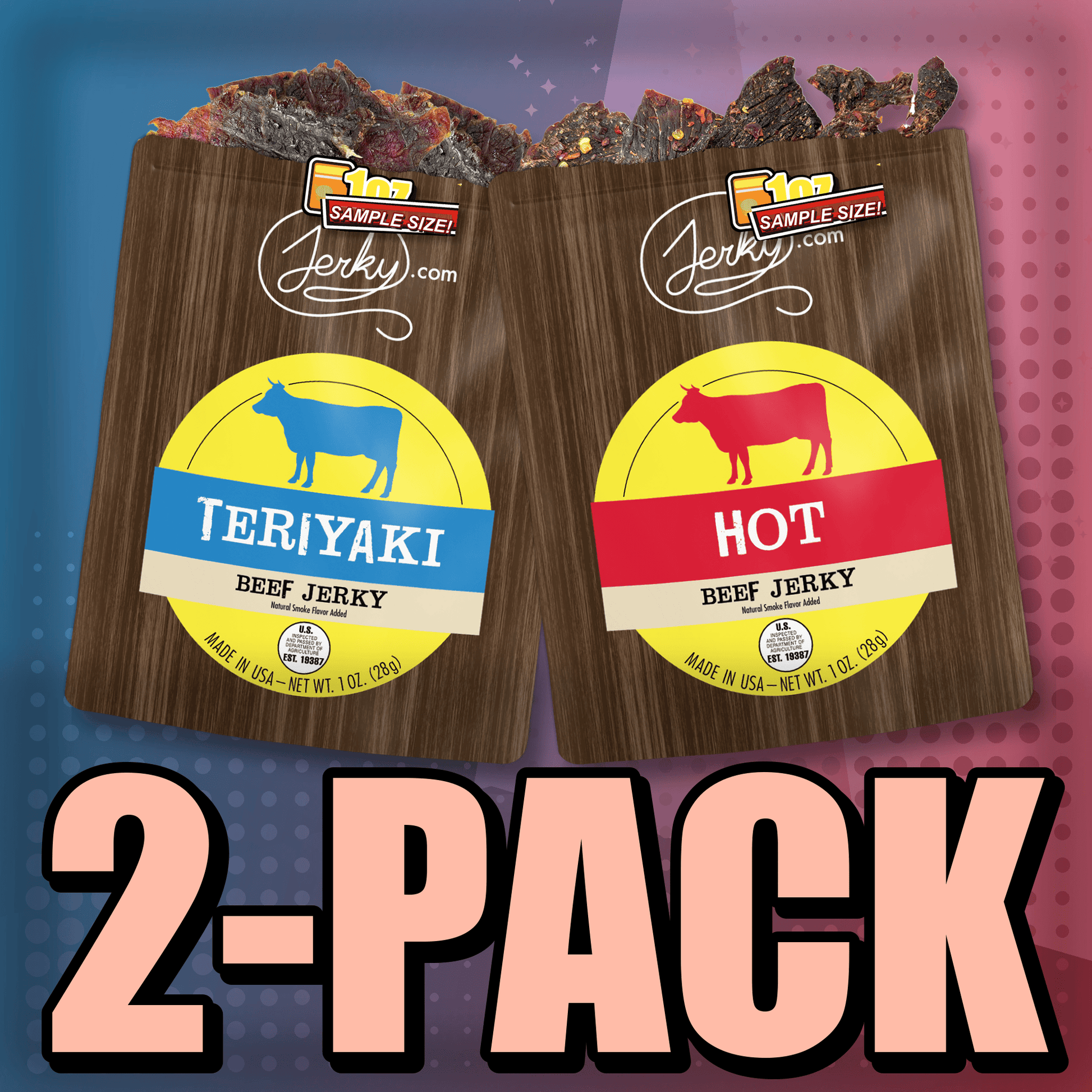 Teriyaki & Hot 2-Pack by Jerky.com