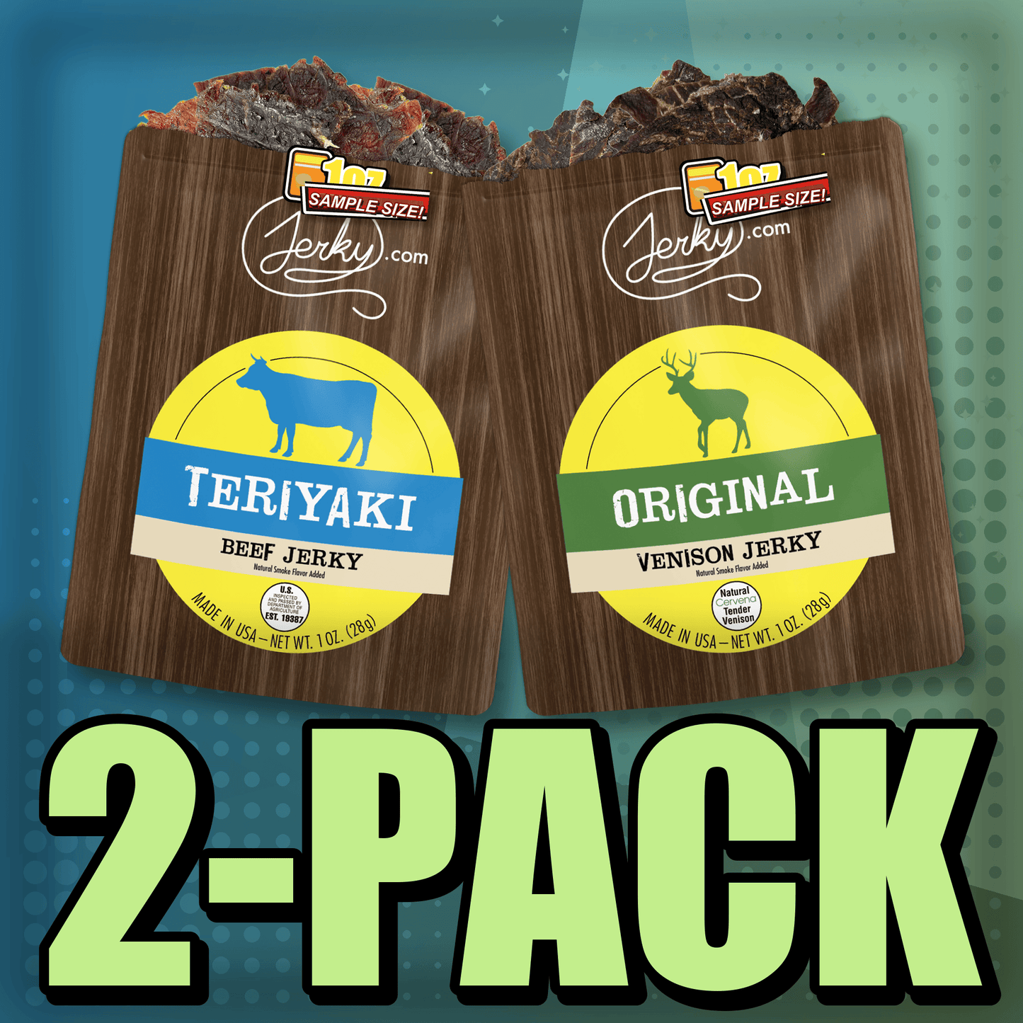 Teriyaki & Venison 2-Pack by Jerky.com