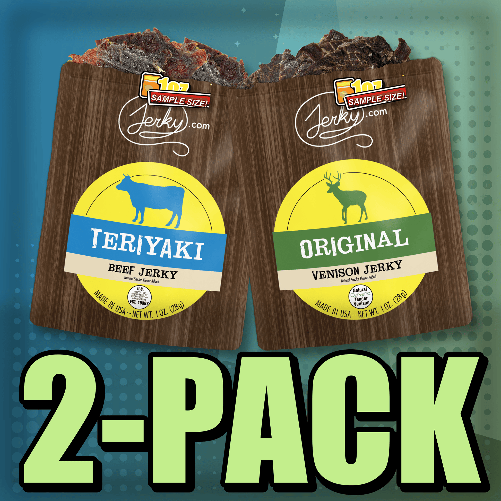 Teriyaki & Venison 2-Pack by Jerky.com