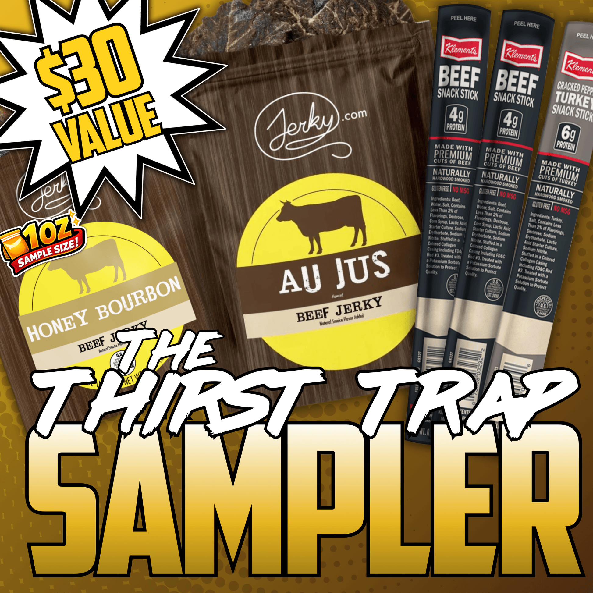 5pc. The Thirst Trap Sampler by Jerky.com