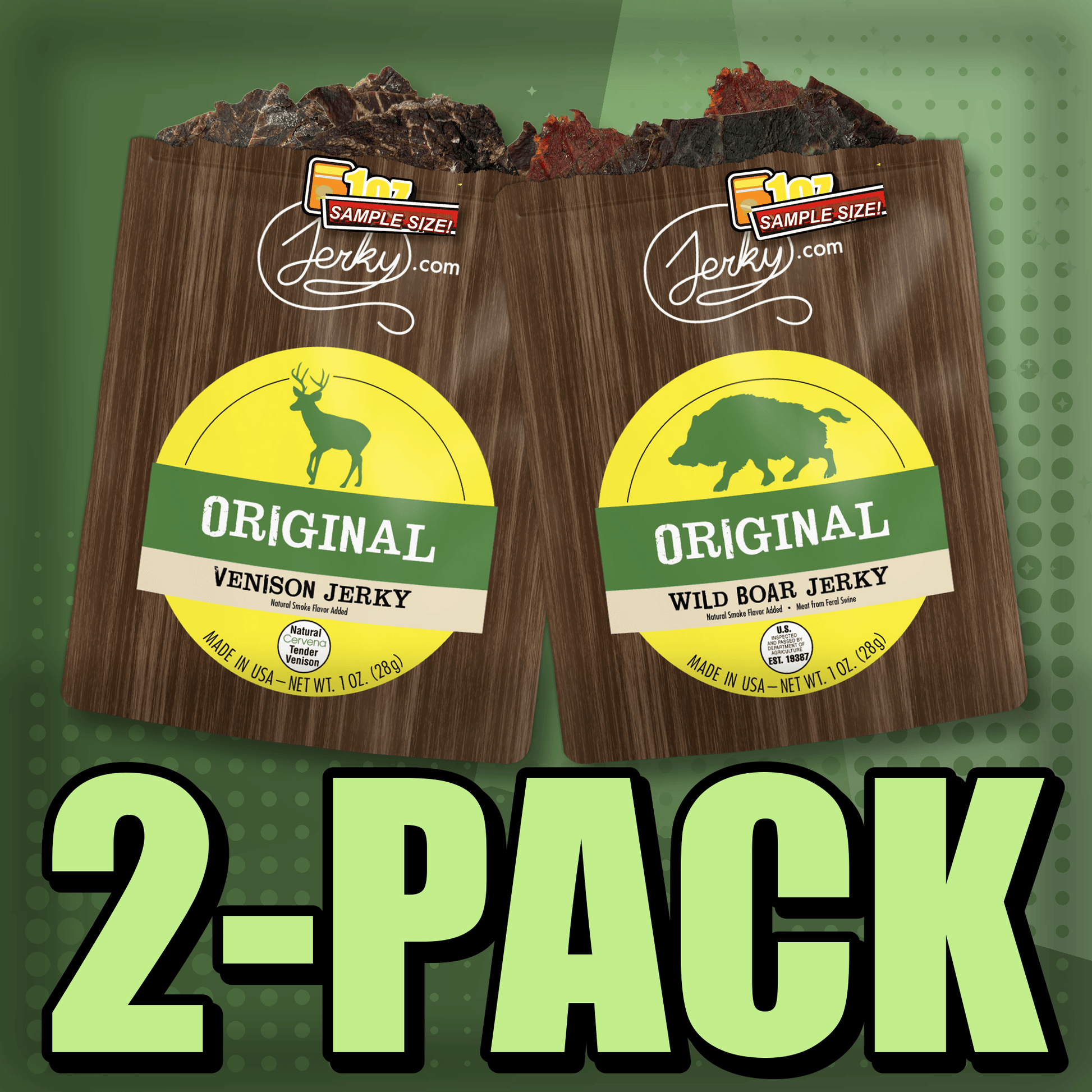 Original Venison & Original Boar 2-Pack by Jerky.com