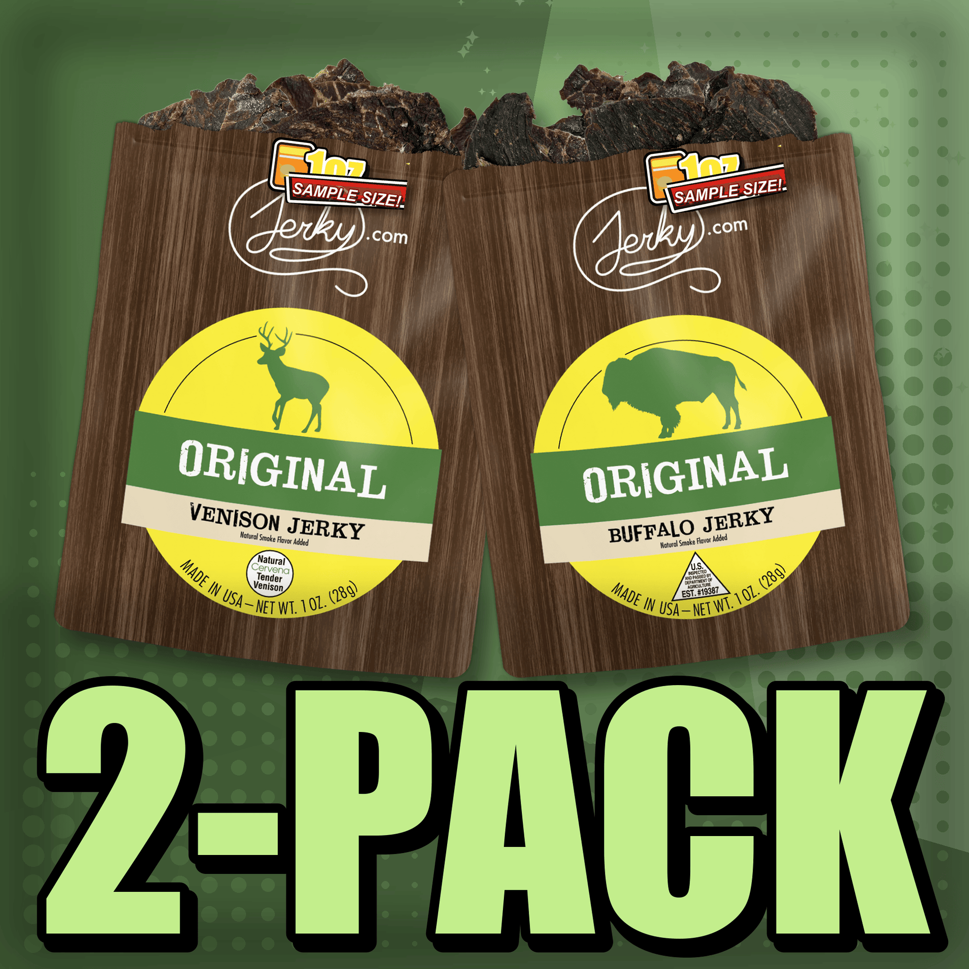 Original Venison & Original Buffalo 2-Pack by Jerky.com