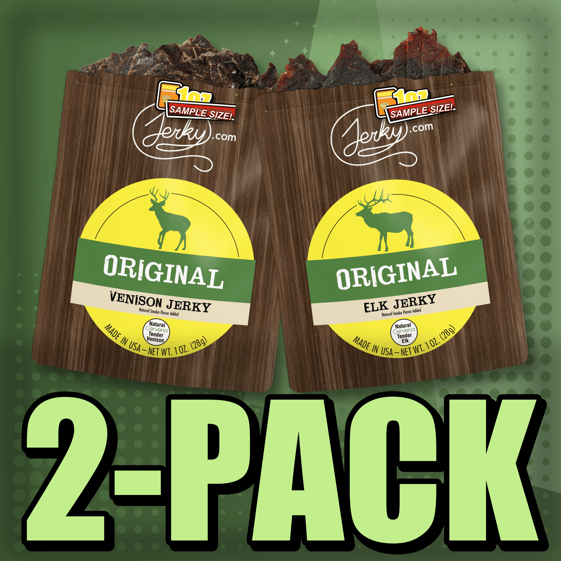 Original Venison & Original Elk 2-Pack by Jerky.com