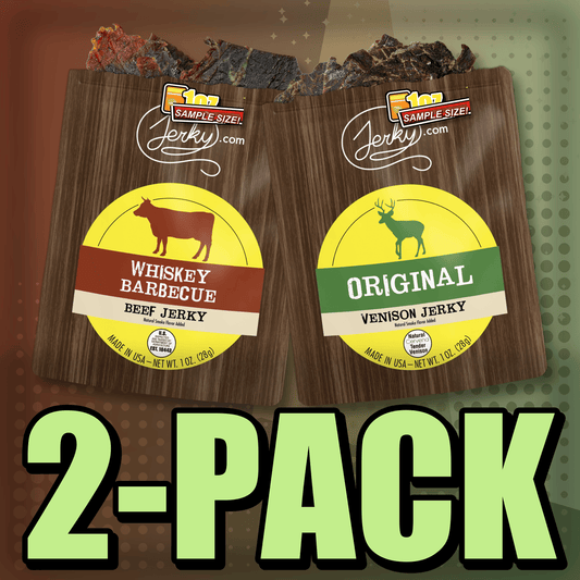 Whiskey BBQ & Original Venison 2-Pack by Jerky.com